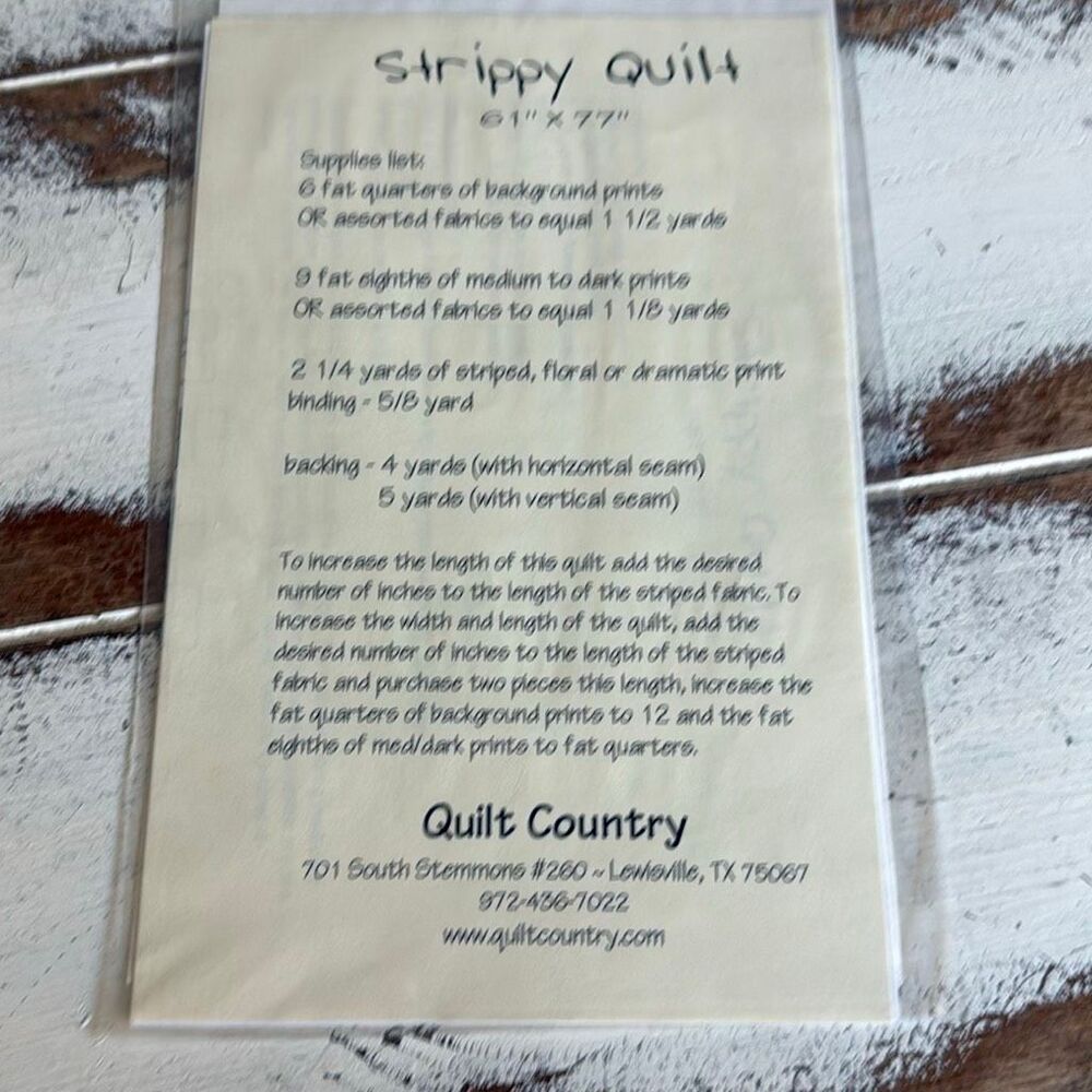 Pattern strippy quilt - Picture 2 of 3